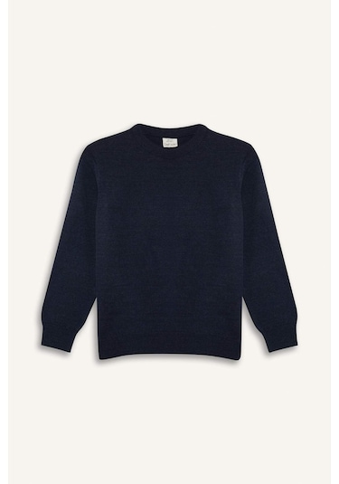 Defacto Erkek Çocuk Bisiklet Yaka Triko Kazak A4992a825wnnv168 Lacivert