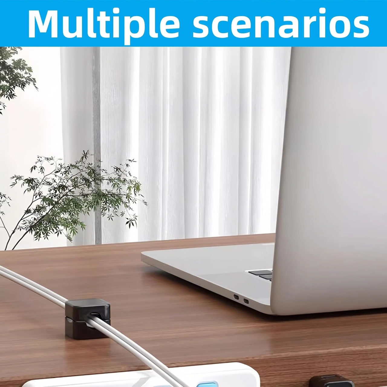 Skycity 6 Adet Manyetik Kablolu Kabloluk Tutucu - Usb, Şarj Kabloları İçin Sabitleyici, Ofis/araba/ev Kablolu Düzenleyici