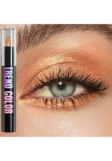 24 Renk Sedefli Glitter Göz Farı Eyeliner Kalem Su Geçirmez Mat Çıplak Göz Farı 05 Dark Topaz