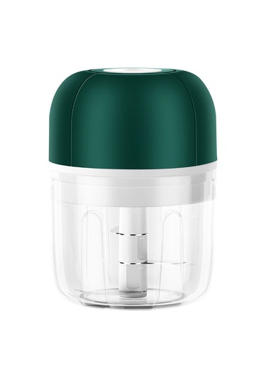 Lemestar Büyük Boy Yeşil Usb Şarjlı Taşınabilir Çelik Bıçaklı Elektrikli Bebek Yemeği, Et Ve Sarımsak Döneri Yeşil