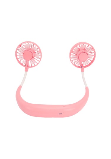 Vkemall Taşınabilir El Mini Kişisel Usb Şarj Edilebilir Boyun Fanı, 3 Hızlı Renkli Işık