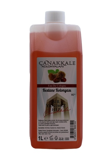 Çanakkale Kolonyaları Kestane Kolonyası Bidon Korumalı Kapak 1 L