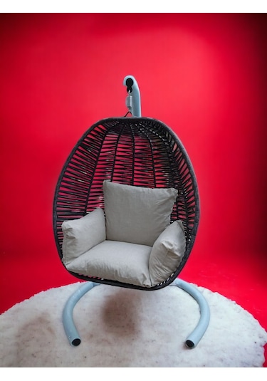 İstanbulmob Bahçe Balkon Salıncak Antrasit