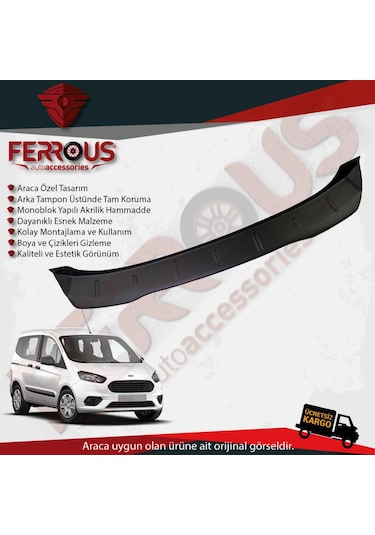 Ford Courier Arka Tampon Üstü Koruyucu 2014 Ve Üstü N11.15297