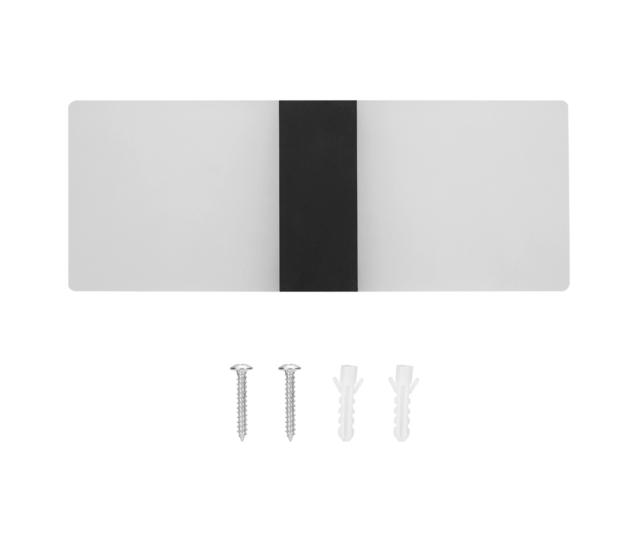 Folinda Siyah S Boyutlu Led Duvar Aydınlatması - Isı Işık, Döner Panel, Göz Koruyucu Mat Kasa, Yatak Odası Ve Oturma Odası İçin Diğer