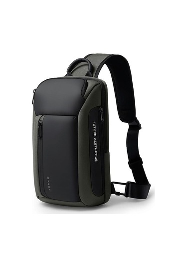 Bange Bg-7566 Suya Dayanıklı Tek Askılı Göğüs Omuz Sırt Çantası Asker Yeşili