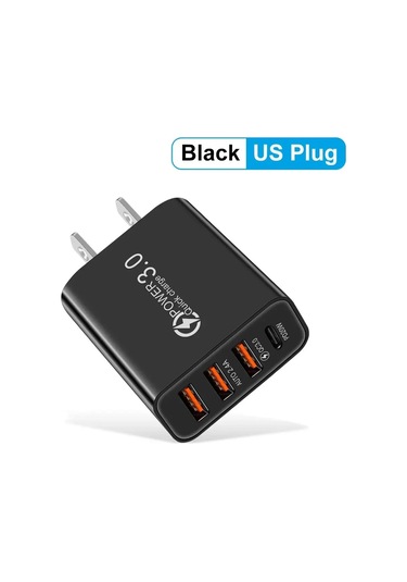 Walkesen60w 4 Portlu Hızlı Şarj Adaptörü Usb Pd Tip C Xiaomi İphone Uyumlu 14 15 Samsung Uyumlu S24 Brdistribütör Garantili