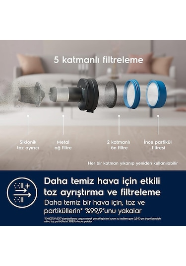 Electrolux EP71UB14DB Ultimate 14.4 V Dikey Şarjlı Süpürge