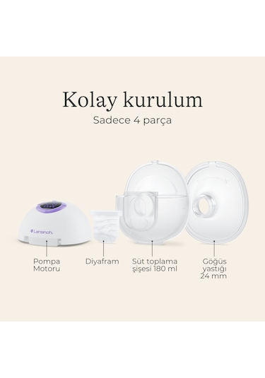 Lansinoh Çiftli Giyilebilir Göğüs Pompası