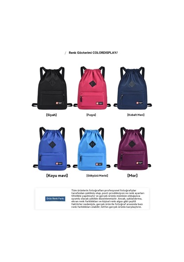 İpli Sırtçantası Öğrenci Rahat Sırtçantası Da Bisiklet Çıkspor Büyük Kapasiteli Naylon Sırtçantası Siyah