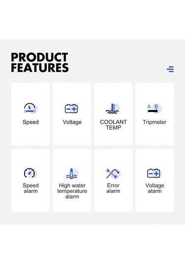 Teltree 3.7 İnç Araba Hud Göstergesi - Sürücü Parametrelerini Gözünüzün Seviyesinde Gösterin, Sürücü Güvenliği Ve Konforu Artırır H90s Evrensel