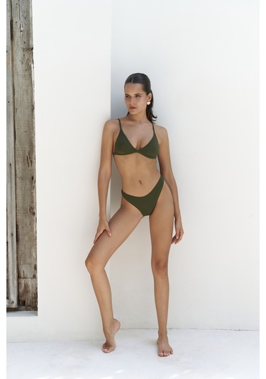 Bintang Düz Kesim Haki Bikini Altı Haki