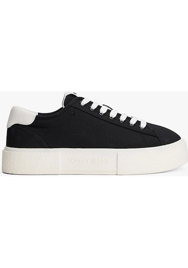 Tommy Hilfiger Tjw Flatform Canvas Sneaker Siyah