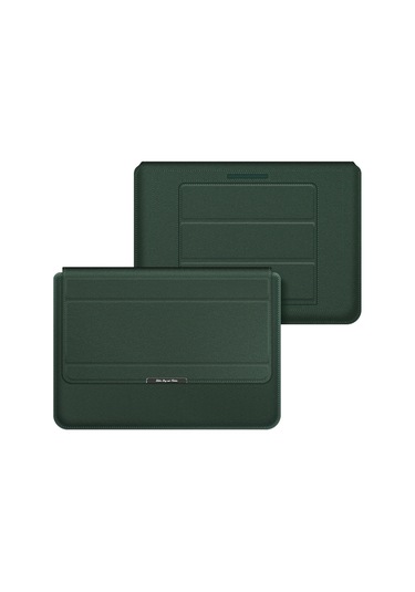 4'ü 1 Arada Dizüstü Bilgisayar Tutucu Çantası Koyu Yeşil 15.6 .17 inch