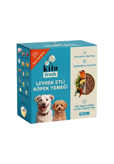 Kito Fresh Levrek Etli Taze Yetişkin Köpek Yemeği 250 G