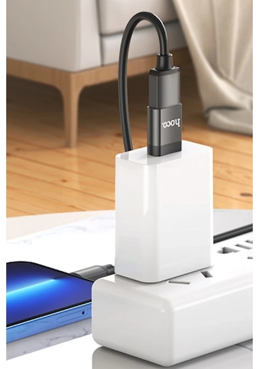 Hoco. Ua17 Tak Çalıştır Type-c To Usb 3.0 Dönüştürücü - Siyah