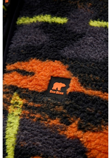 Vernon Siyah Erkek Full-zip Polar Sweatshirt Siyah