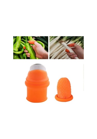 Ulzyvf Lebihmurah 5134 Bahçecilik Meyveler İçin Parmaklı Silikon Başparmak Bıçağı Vege-s, Silikonlu Tasarım