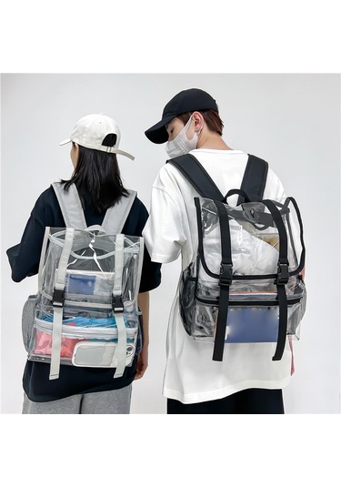 Suntek Kadınlar Ve Kızlar Için Şeffaf Sırt Çantası , Gri