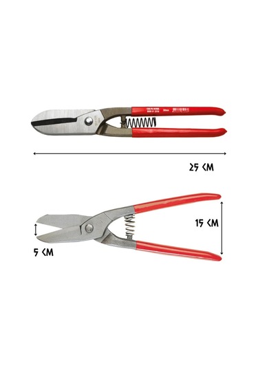 Cer-pa Norm Çelik Tenekeci Sac Makası 250 Mm.