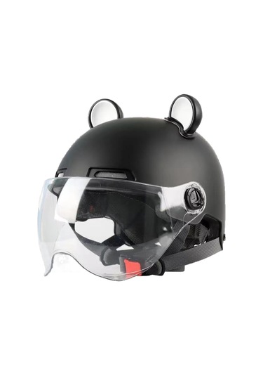 Eternal Luck 3C Sertifikalı Motosiklet Açık Kask Siyah