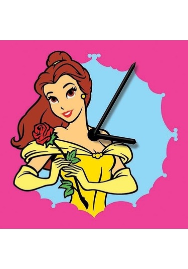 Disney Bella Saat Clock Kum Boyama Seti-red Castle S-0016