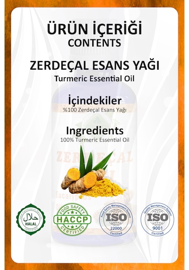 Zerdeçal Yağı Turmeric Essential Oil 20 Ml.