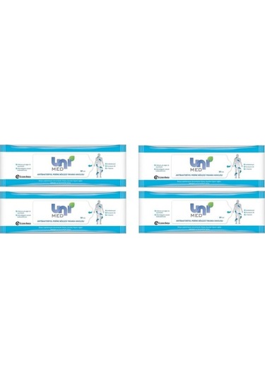 Unimed Antibakteriyel Perine Bölgesi Yıkama Havlusu 50'Li 4 Adet