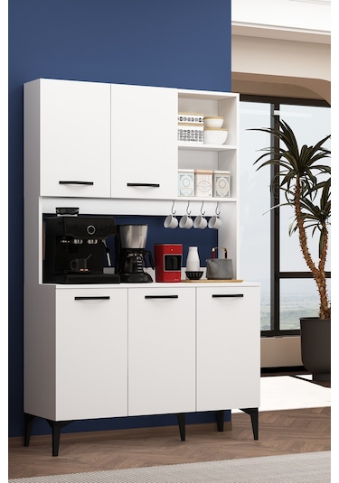 Riva Kahve Köşesi 3 Kapaklı Airfry Kiler Dolabı Çok Amaçlı Erzak Dolabı Beyaz Beyaz Riva Kahve Köşesi 3 Kapaklı Airfry Kiler Dolabı Çok Amaçlı Erzak Dolabı Beyaz Beyaz