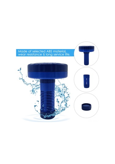 Kosona Yüzme Havuzu Kimyasallı Dağıtıcı, Ölçü İzli Rotatif Ayar, Abs Malzeme, Yüzen Dezenfektör