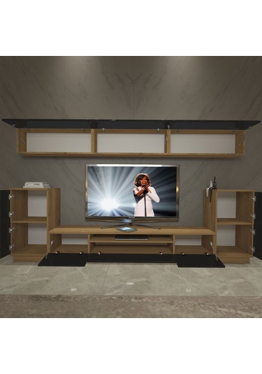 Decoraktiv Trendstyle 9 Mdf Tv Ünitesi Tv Sehpası Pera - Siyah