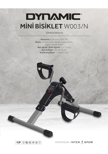 Dynamic W003 Katlanabilir Dijital Göstergeli Direnç Ayarlı