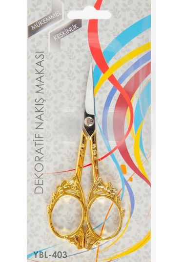 Nakış Makası Dekoratif Altın Kelebek Ybl-403 Model 22