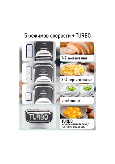 Stıngray ST-MX2001A 1200 W Turbo El Mikseri 175474629