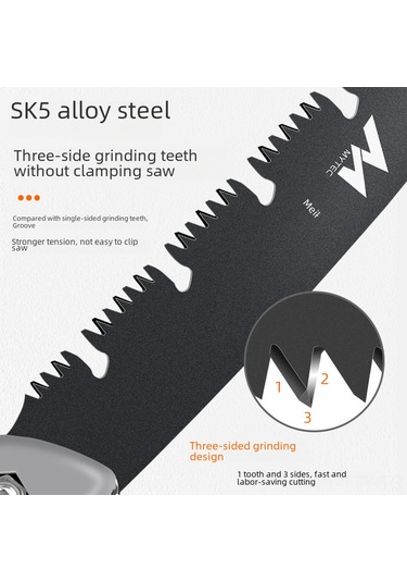 Dianziye Orta Boy Çocuk Ellerine Uygun Ev Bahçe Taşınıcı El Testere Orman Meyve Ağacı Kesme Hızlı Kullanıma Hazır Araç