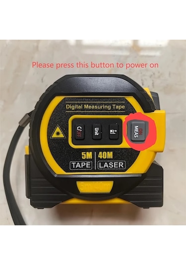 Elmpaly Mıgprc Yüksek Hassasiyetli Lazerli Ölçüm Cihazi Ve 5m Mezura 60m Lazer Mesafe Ölçer Alkalin Pil İle Çalisir Su Geçirmez Degil