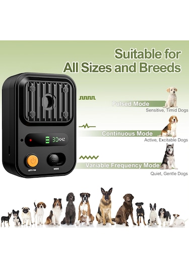 Uu3358b Ultrasonik Köpek Kovucu Köpek Havlamayı Caydırıcı Cihazlar Siyah