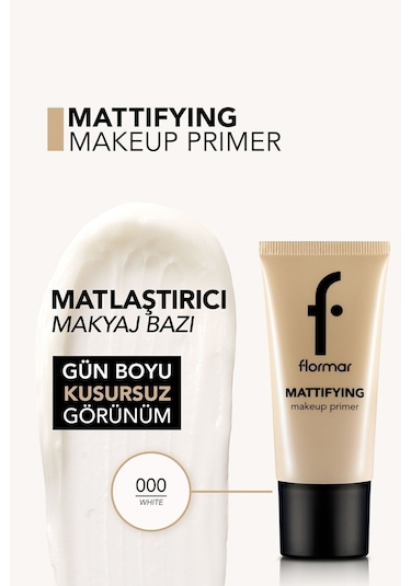 Flormar Yağlanma Önleyici Mat Makyaj Bazı - Mattifying Make-Up Primer - 000 - 8690604534685