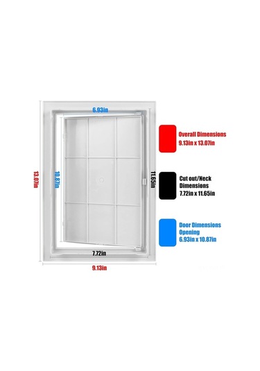 Fortunelane Beyaz Plasterboard Bakım Kapısı, 20x30 Cm, Çıkarılabilir Menteşeli, Güçlendirilmiş Duvar Boru Uygun