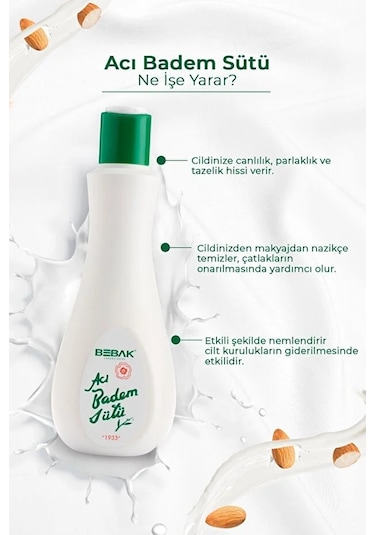 Yüz Temizleme Sütü Aci Badem 215 Ml Şişe