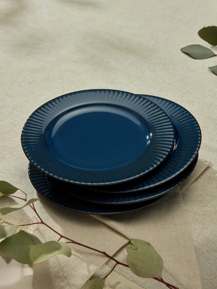 Unifico Celeste Blue 21 Cm Tatlı Tabakları Seti 296145811 Mavi