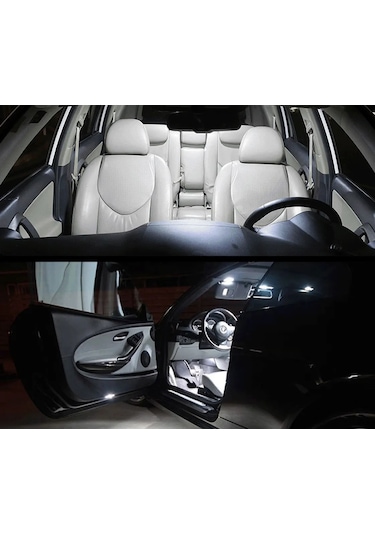 Dacia Duster Sandero Lodgy Dokker Logan Jogger Için Araba Led Iç Işık Ice Blue 8000k Dokker 12-21 10pcs 1 Piece Set