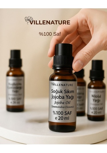 Villenature Soğuk Sıkım Jojoba Yağı Jojoba Oil Simmondsia Chinensis 20 Ml