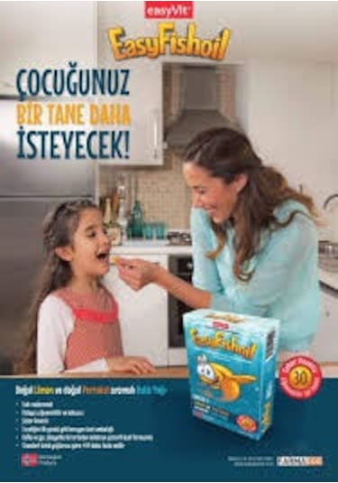 Easyfish Oil Omega 3 30Tablet Limon Ve Portakallı 3 Adet