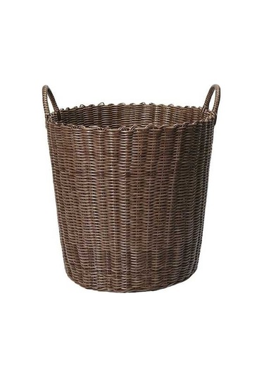 Pazly Suntek El Dokuması Taşınabilir Çamaşır Sepeti - Kahverengi Kahverengi