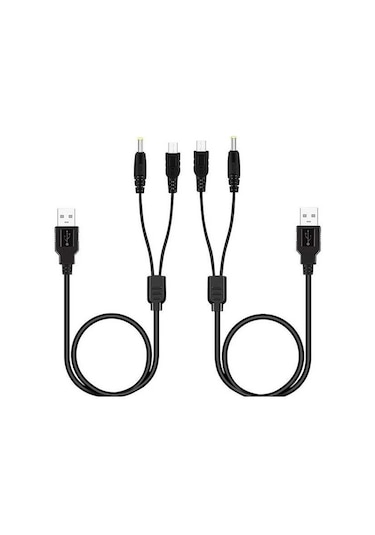 Prestigegoods Sony Psp 1000/2000/3000 İçin 2'li Taşınabilir Usb Veri & Şarj Kablosu Paketi
