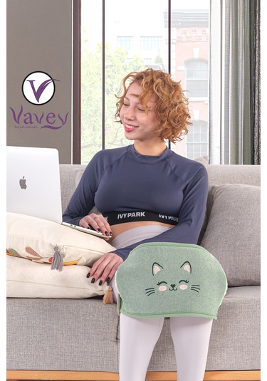 Yeni Nesil Sıcak Soğuk Regl Kemeri Kedicik Yeşil