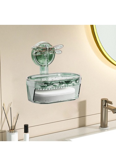 Suntek Magideal Dragonfly Vantuz Sabun Kutusu Yaratıcı Yeşil