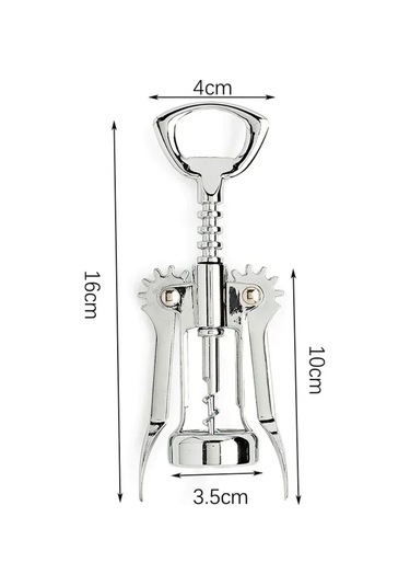 Liangmei Ambalajlı Klasik Şişe Açacağı Premium Çinko Alaşımlı Ahşap