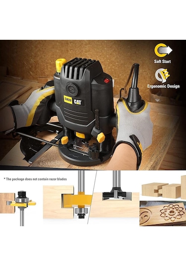 Cat DX89 2100 W Profesyonel El Frezesi 12 MM
